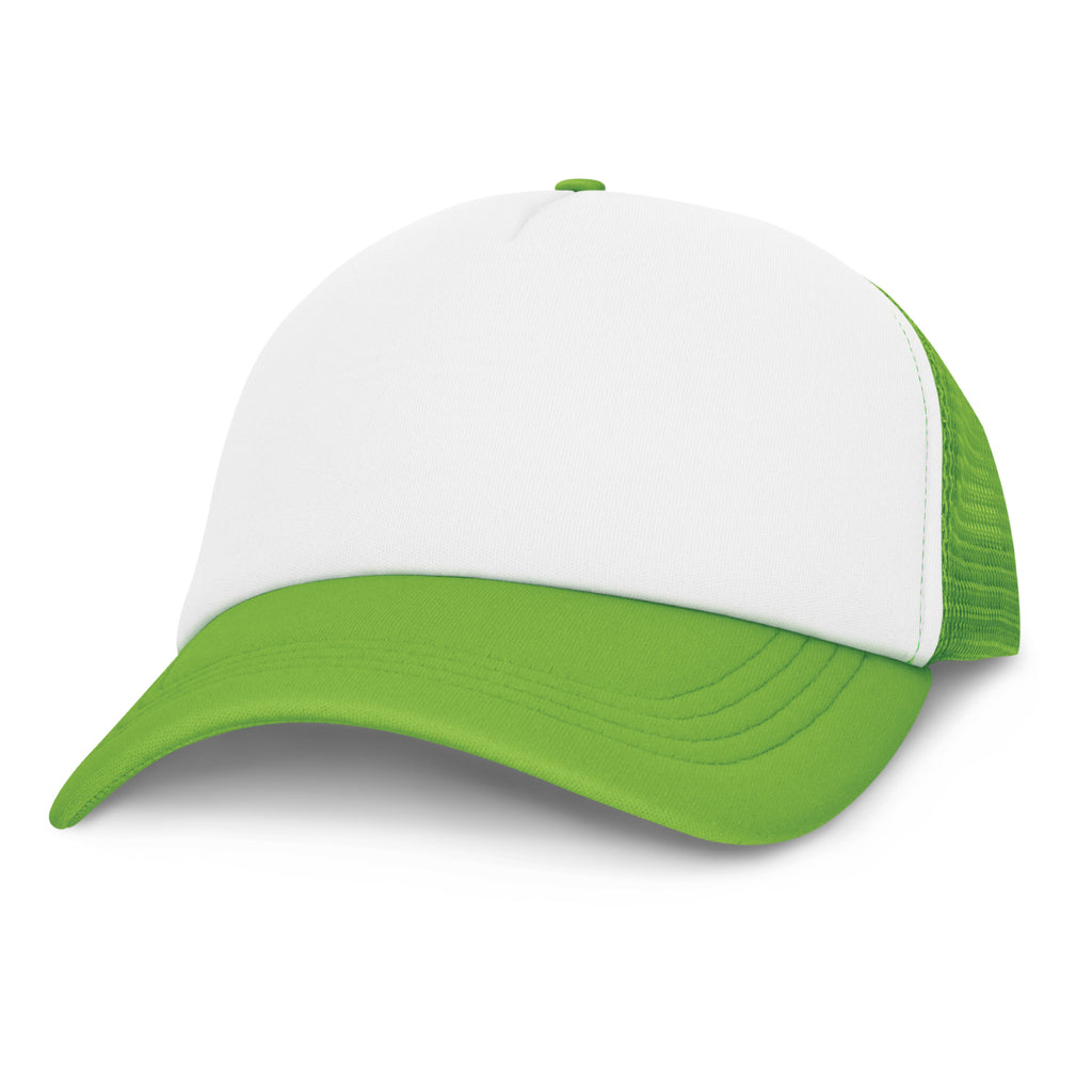 White/Bright Green