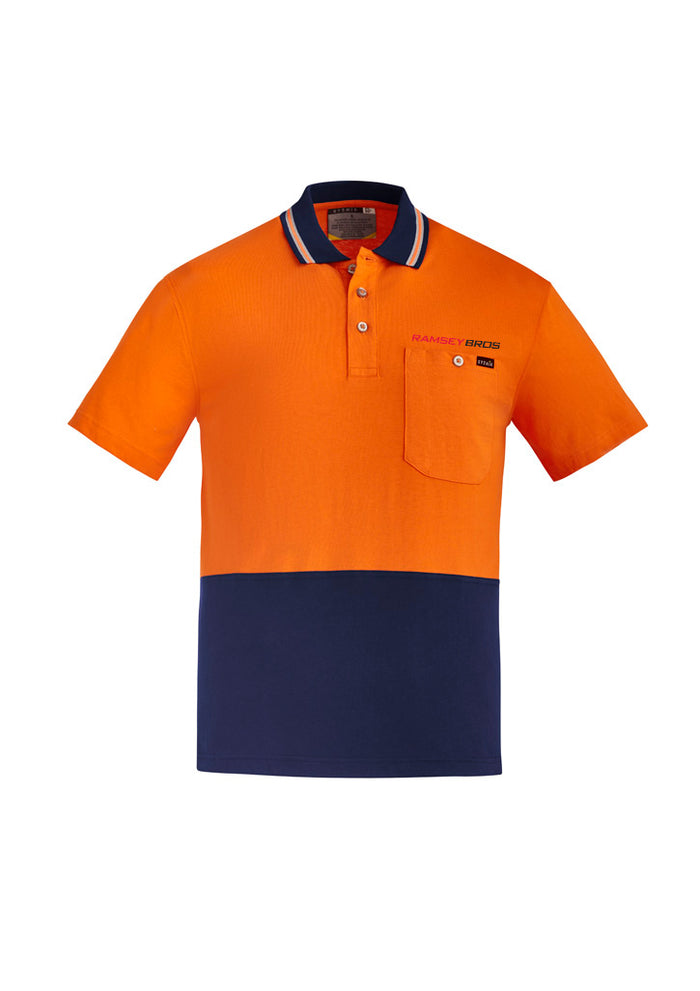 Men's Hi Vis Cotton Short Sleeve Polo