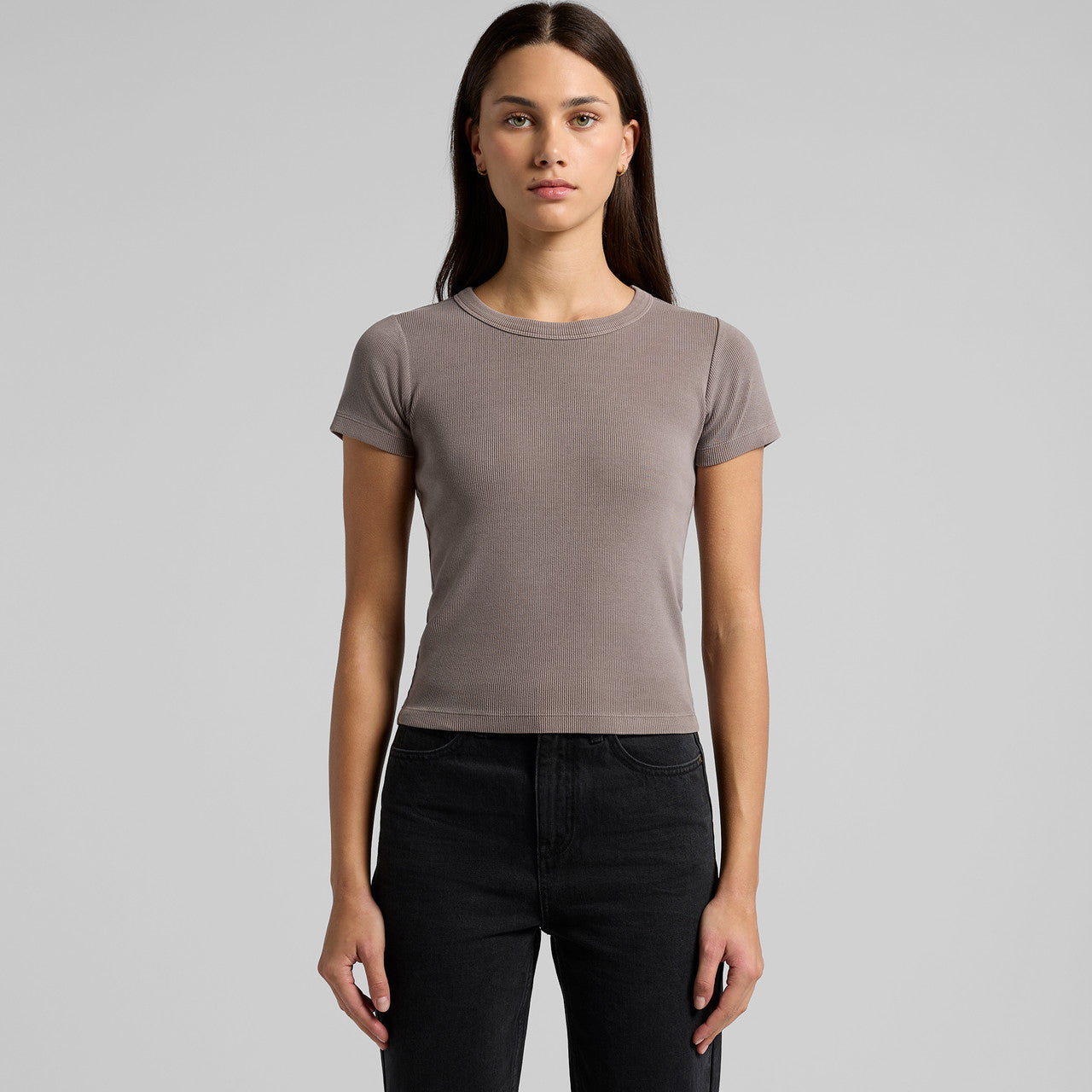 AS Colour Wo's Faded Organic Rib Tee 4036