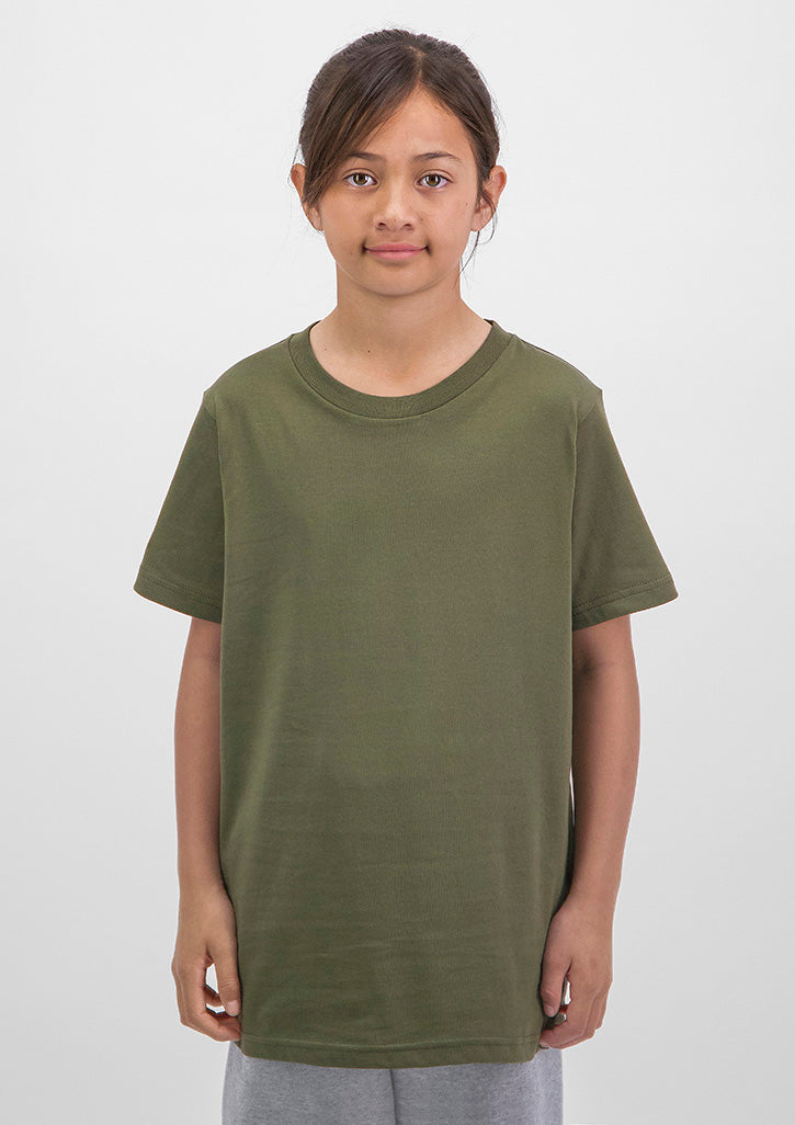 Kids Basis Short Sleeve Tee - Army