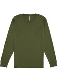 Mens Basis Long Sleeve Tee - Army