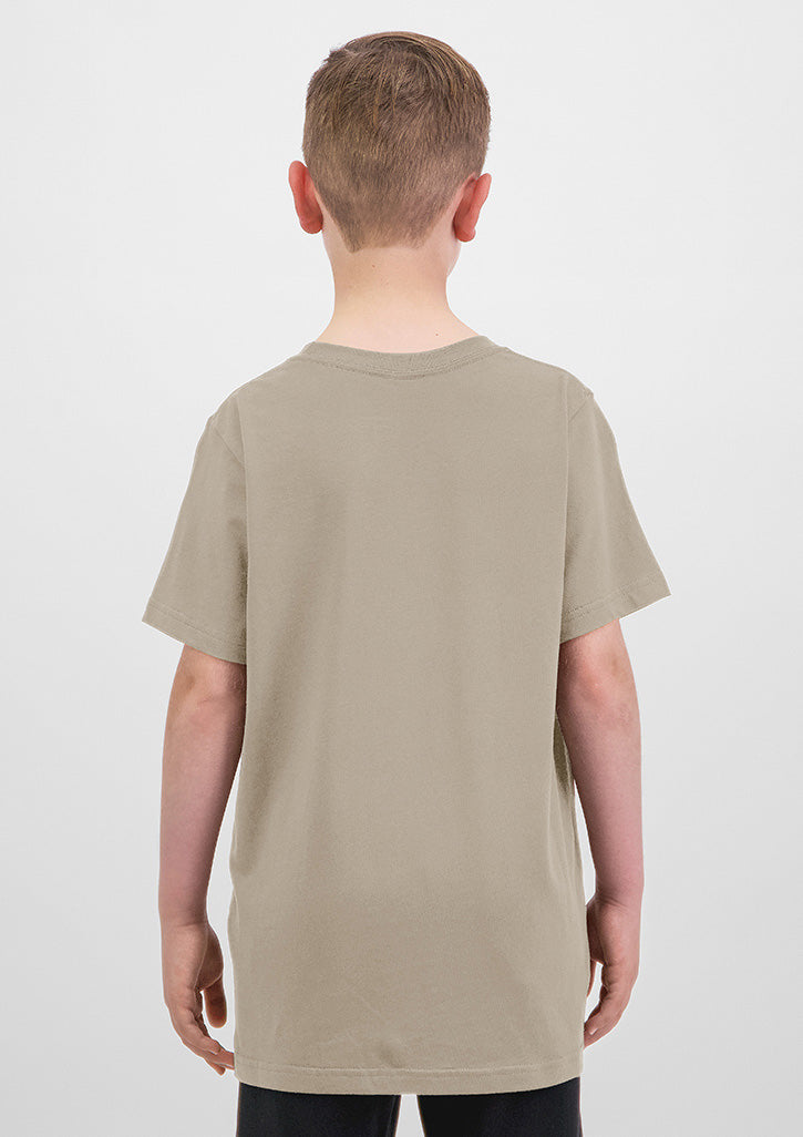 Kids Basis Short Sleeve Tee - Biscuit