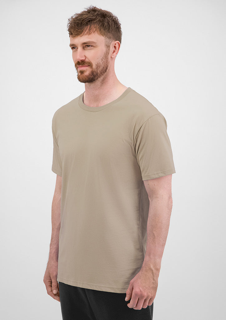 Mens Basis Short Sleeve Tee - Biscuit