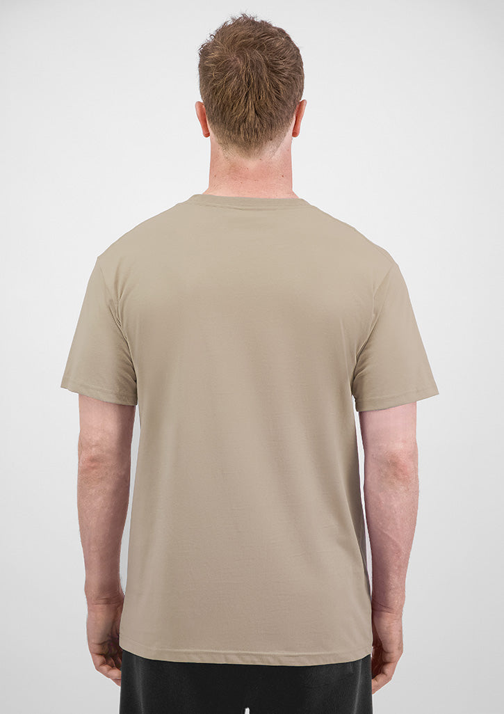 Mens Basis Short Sleeve Tee - Biscuit