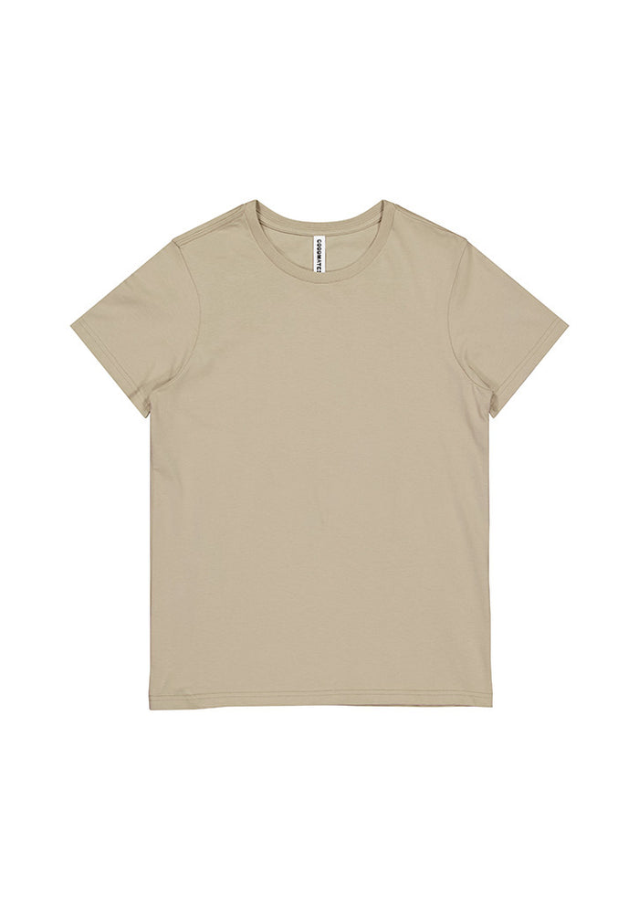 Womens Basis Short Sleeve Tee - Biscuit