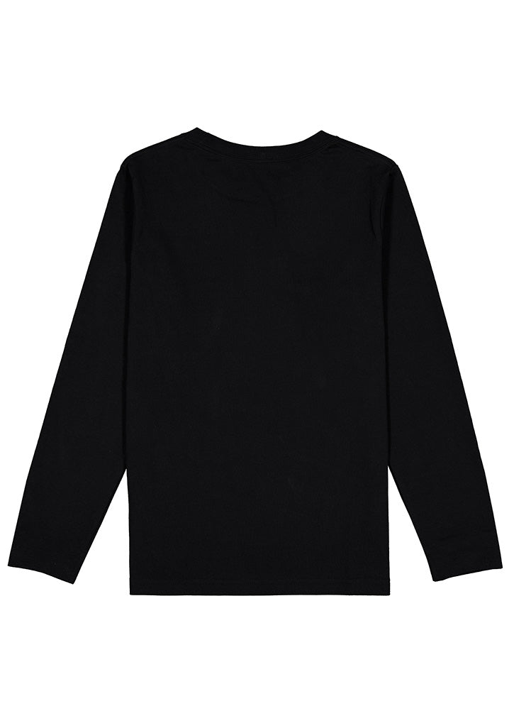 Kids Basis Long Sleeve Tee - Black