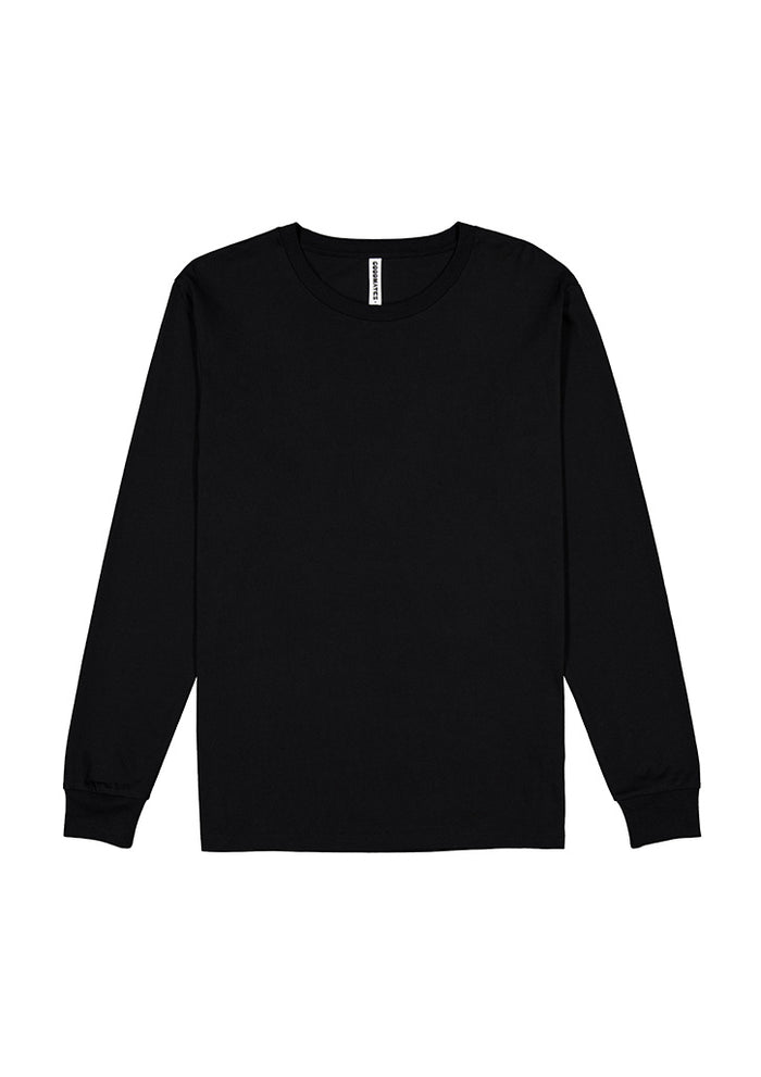 Mens Basis Long Sleeve Tee - Black