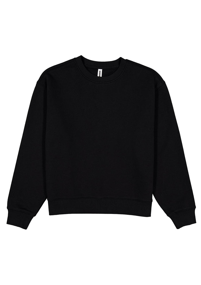 Womens Everyday Crew Sweatshirt - Black