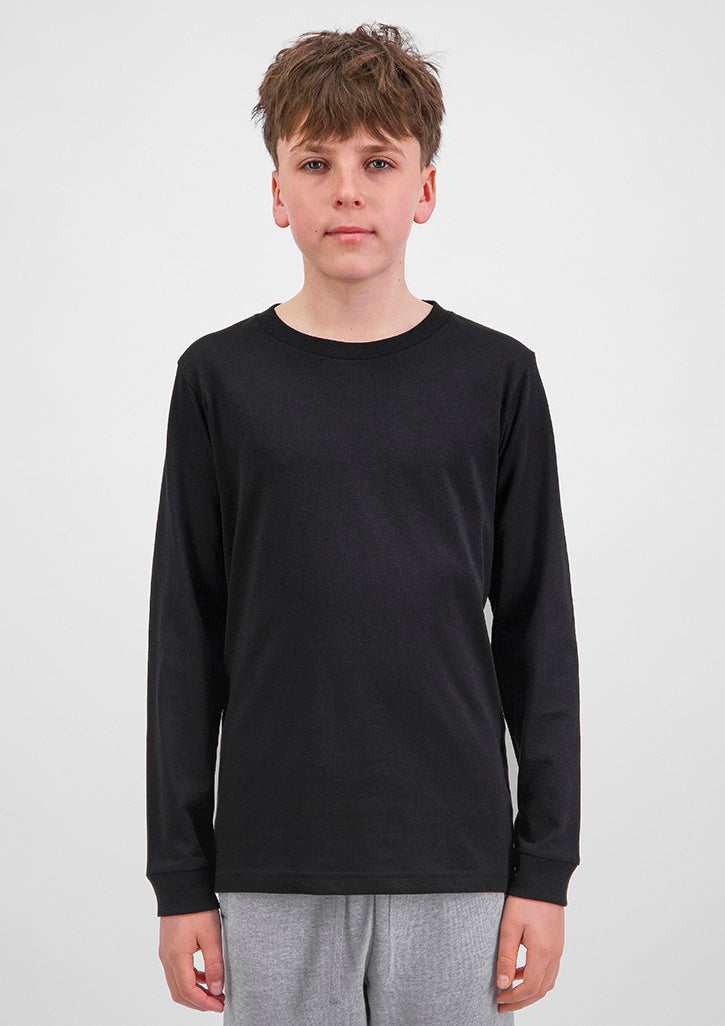 Youth Basis Long Sleeve Tee - Black