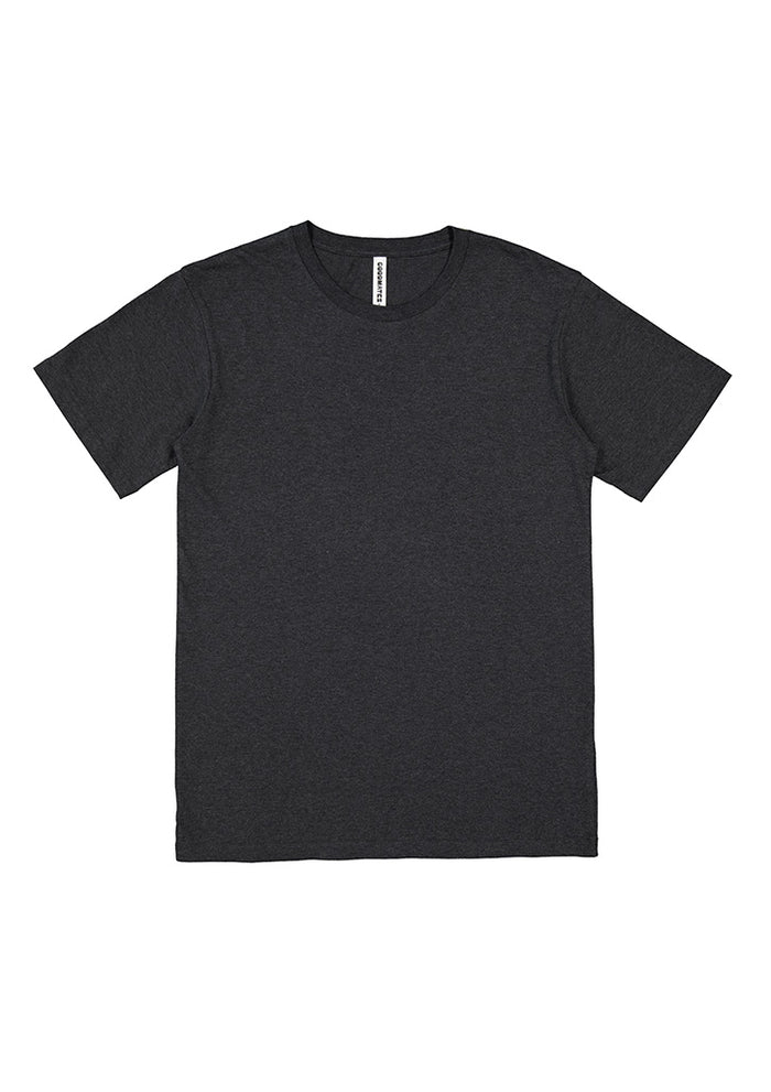 Mens Basis Short Sleeve Tee - Charcoal Marle