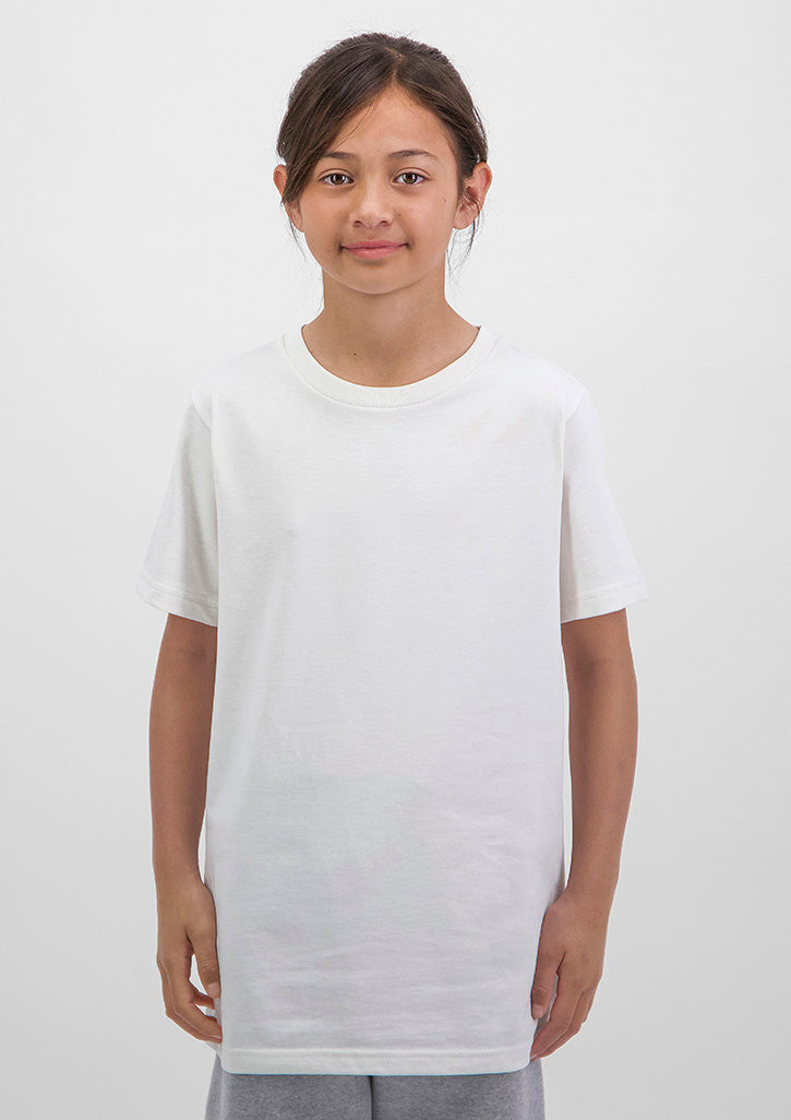 Kids Basis Short Sleeve Tee - Ecru