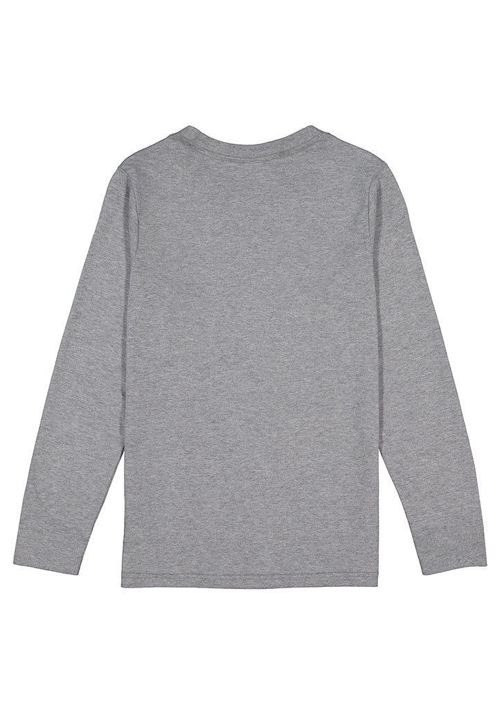 Kids Basis Long Sleeve Tee - Grey Marle