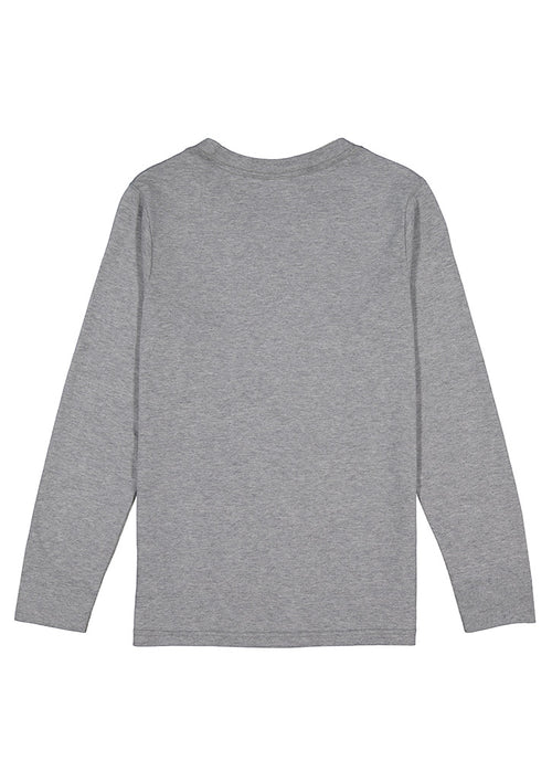 Kids Basis Long Sleeve Tee - Grey Marle