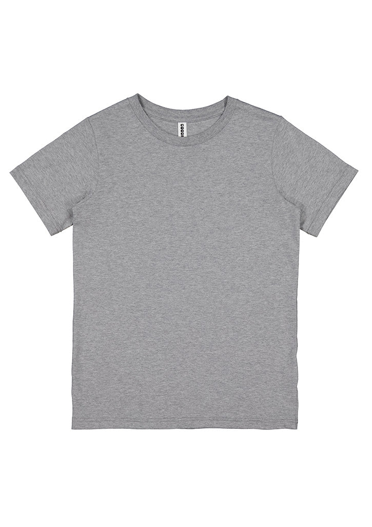 Kids Basis Short Sleeve Tee - Grey Marle