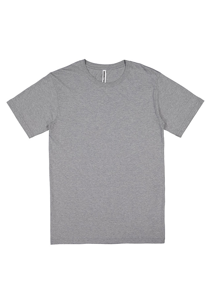 Mens Basis Short Sleeve Tee - Grey Marle