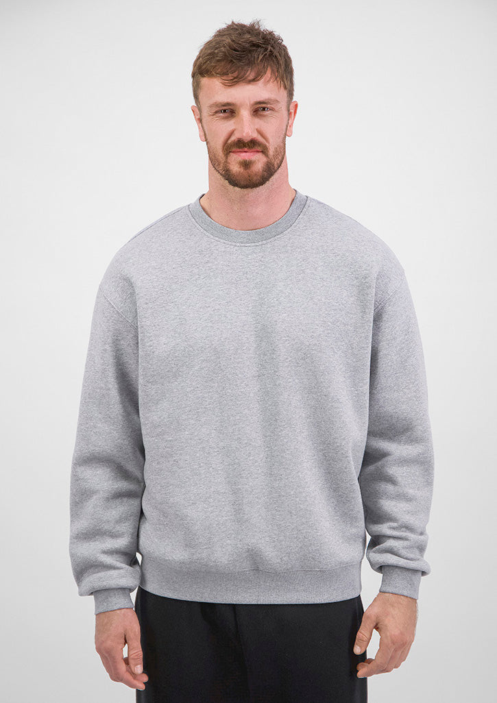 Mens Everyday Crew Sweatshirt - Grey Marle