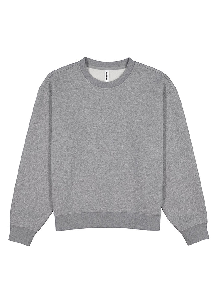 Womens Everyday Crew Sweatshirt - Grey Marle