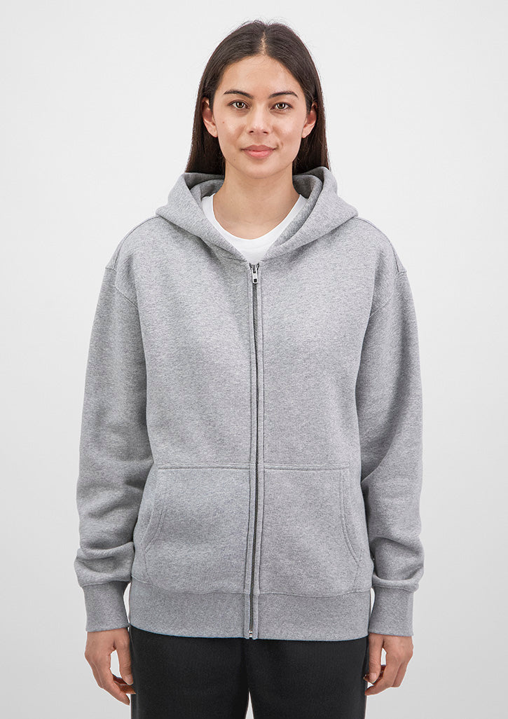 Womens Everyday Zip Hoodie - Grey Marle
