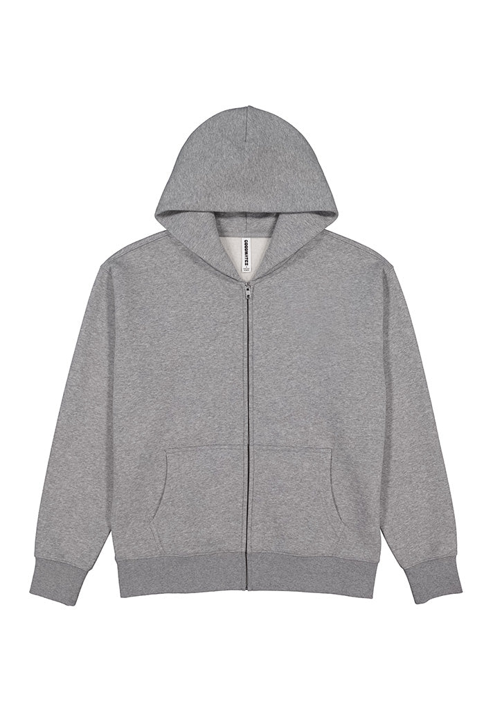 Womens Everyday Zip Hoodie - Grey Marle