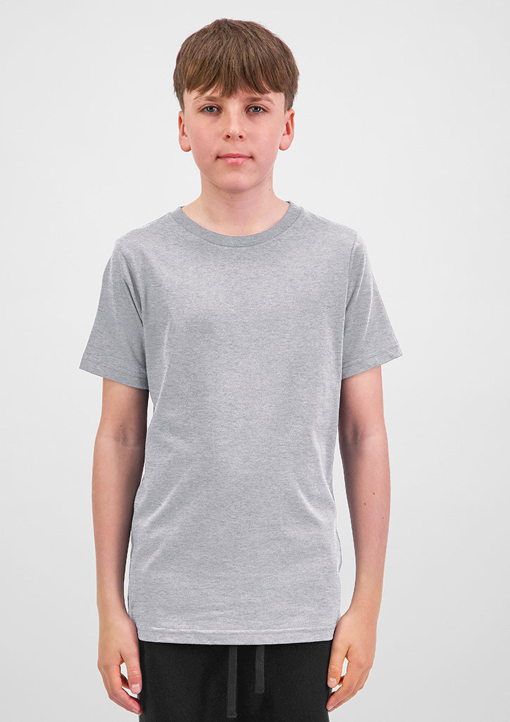 Youth Basis Short Sleeve Tee - Grey Marle
