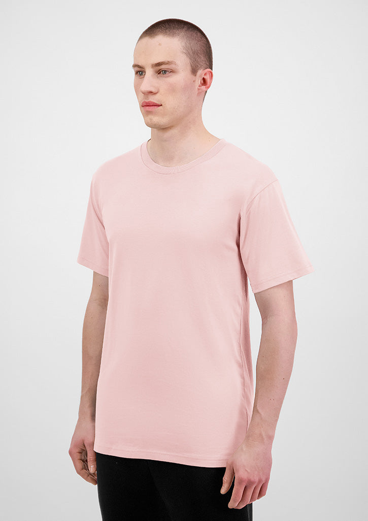 Mens Basis Short Sleeve Tee - Pink
