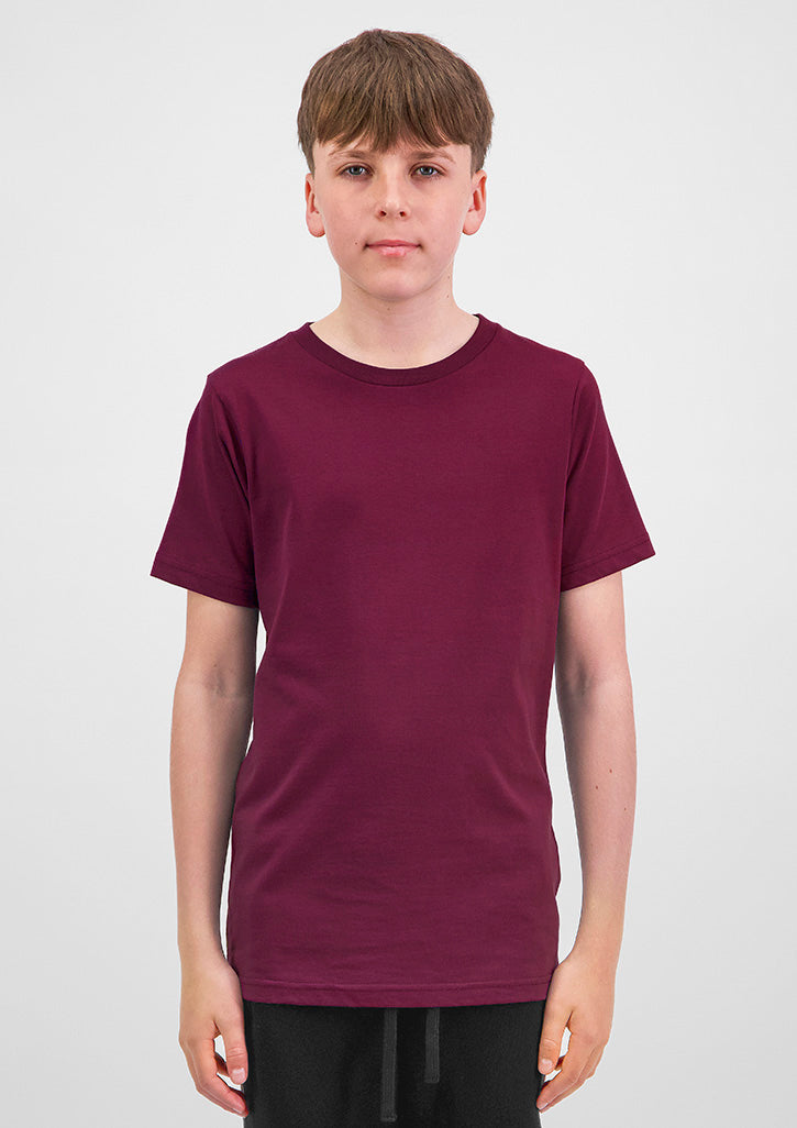 Youth Basis Short Sleeve Tee - Plum