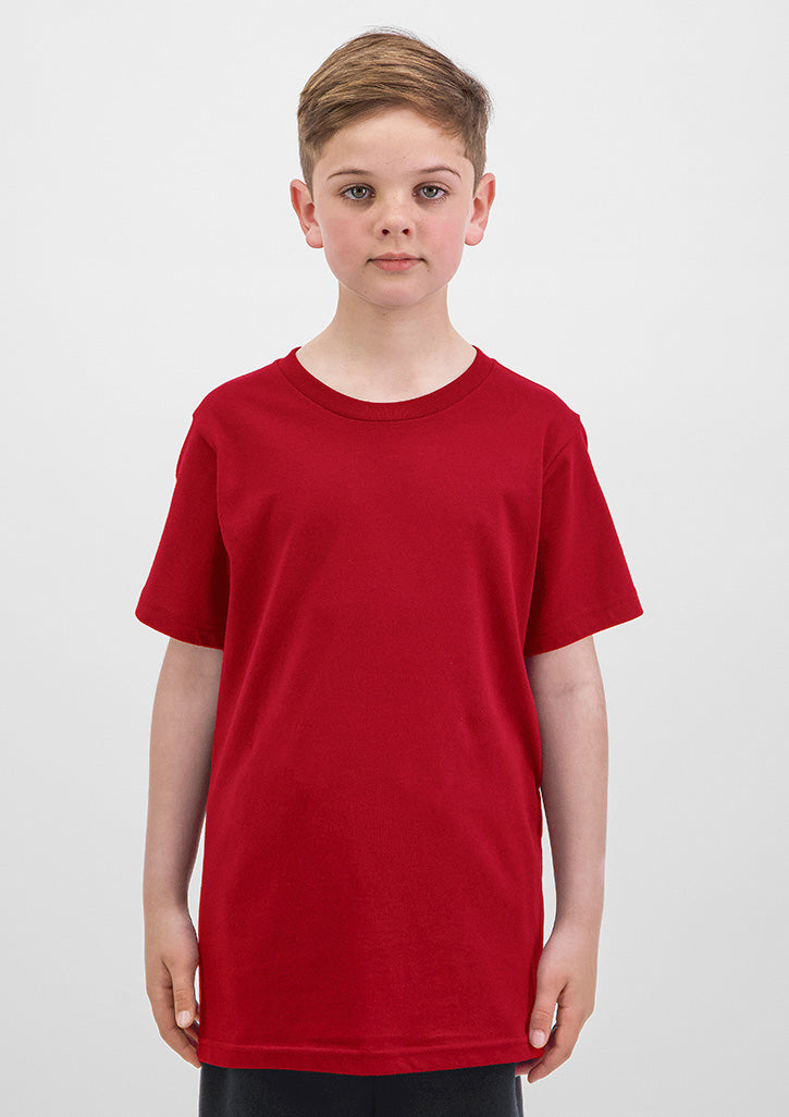 Kids Basis Short Sleeve Tee - Red