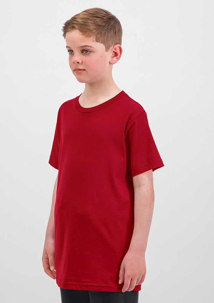 Kids Basis Short Sleeve Tee - Red