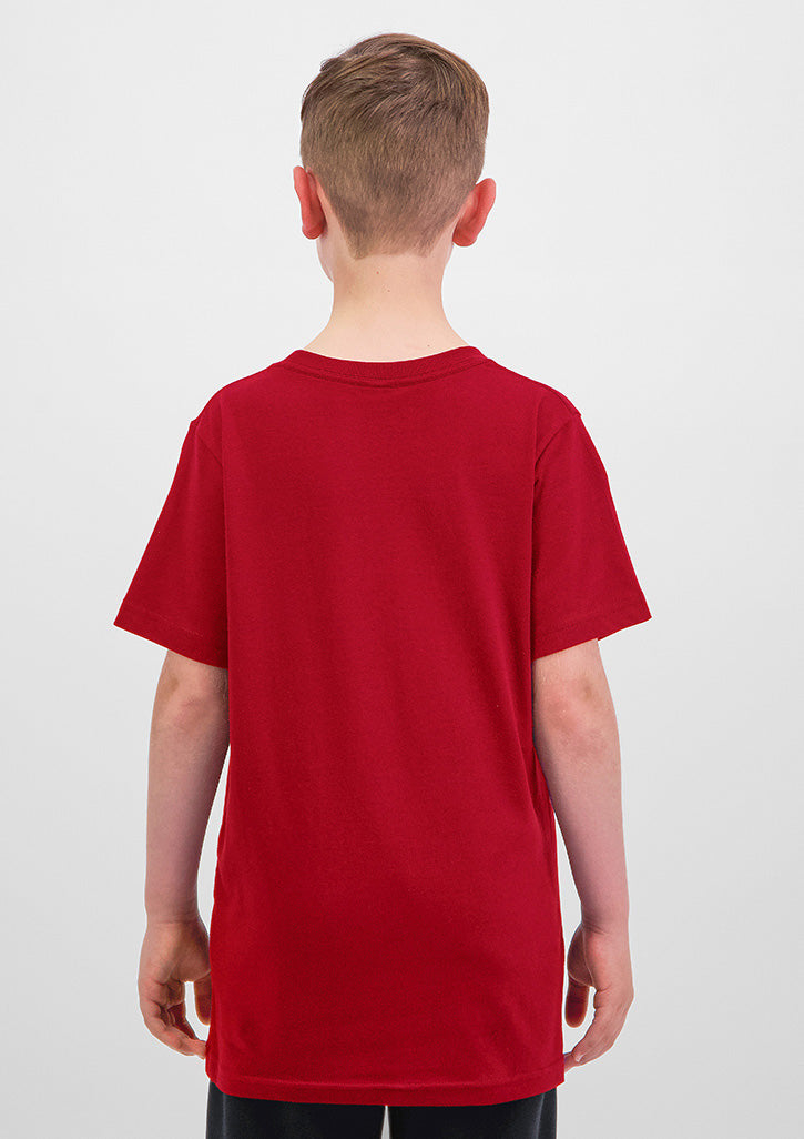Kids Basis Short Sleeve Tee - Red