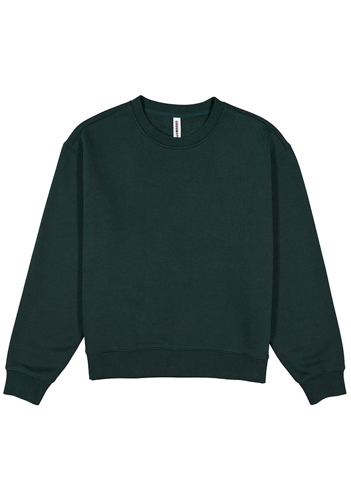 Womens Everyday Crew Sweatshirt - Scarab Green
