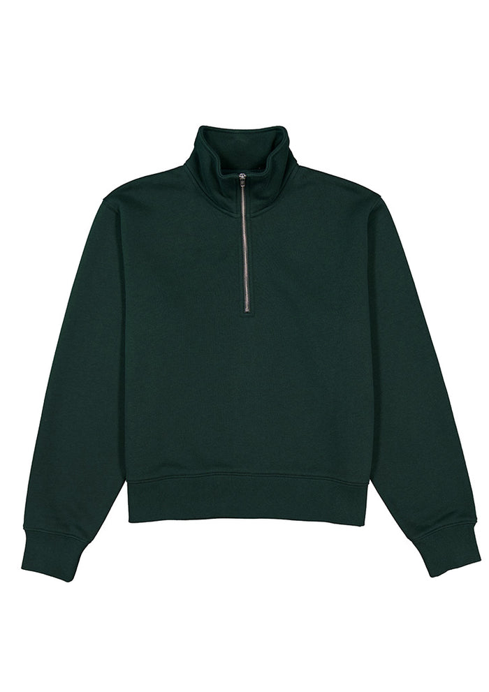 Womens Everyday 1/4 Zip - Scarab Green