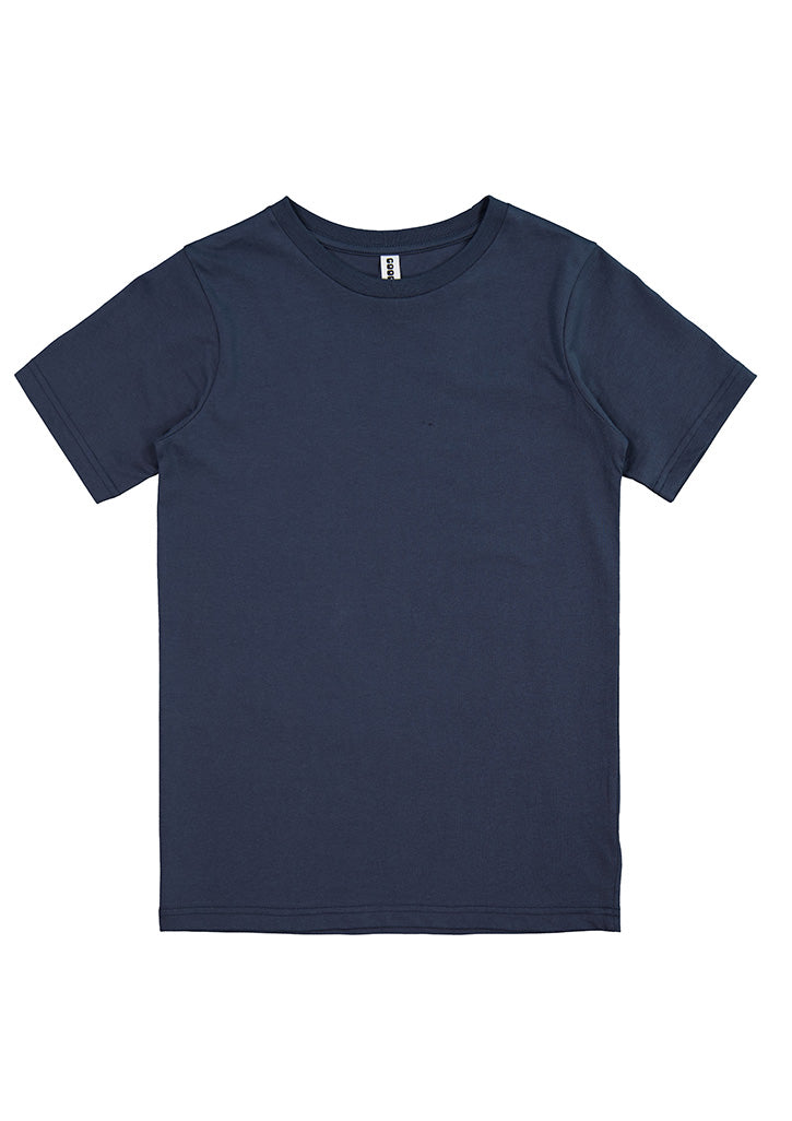 Kids Basis Short Sleeve Tee - Steel Blue