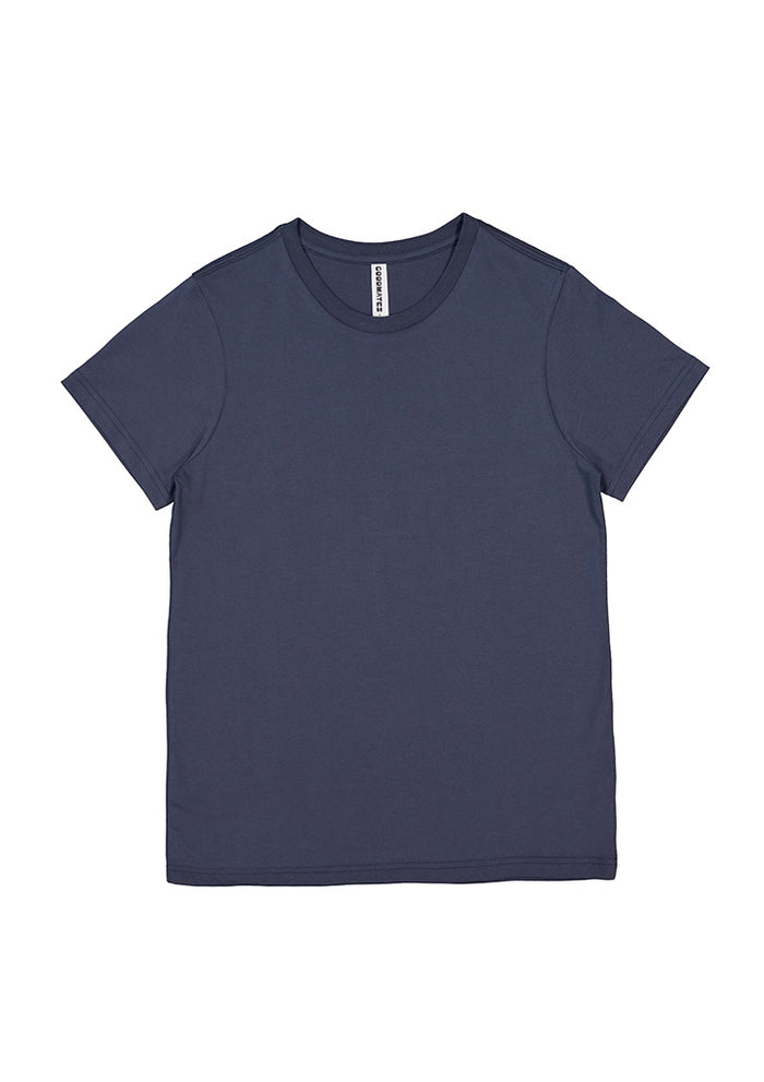 Womens Basis Short Sleeve Tee - Steel Blue