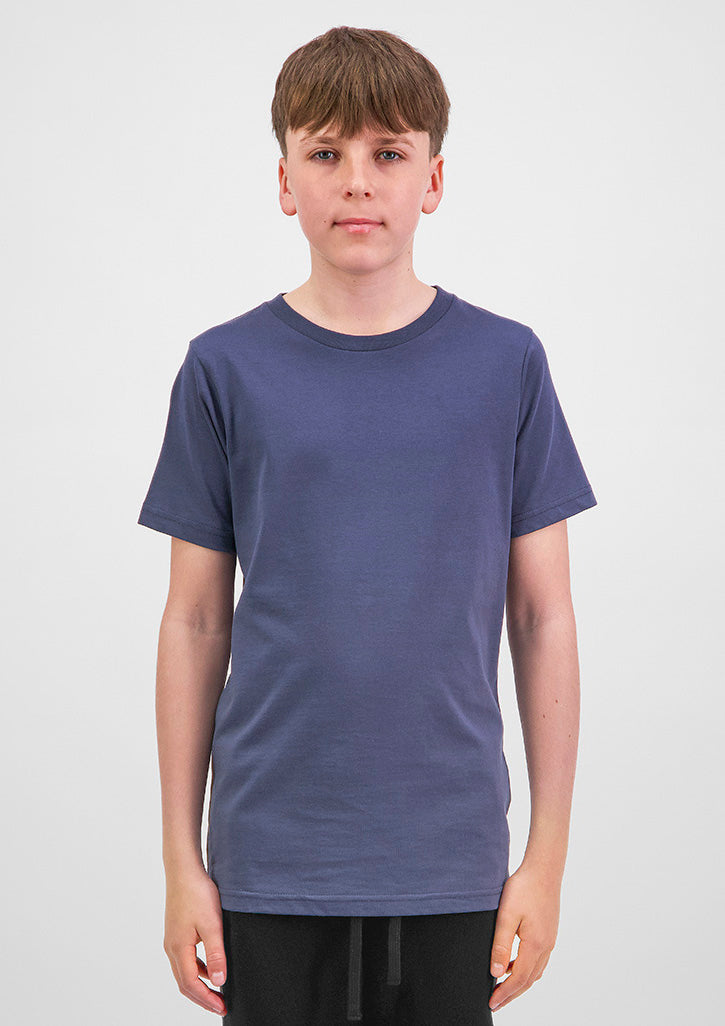 Youth Basis Short Sleeve Tee - Steel Blue