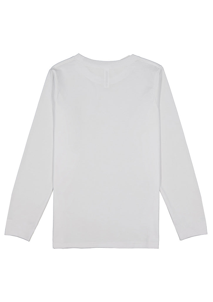 Kids Basis Long Sleeve Tee - White