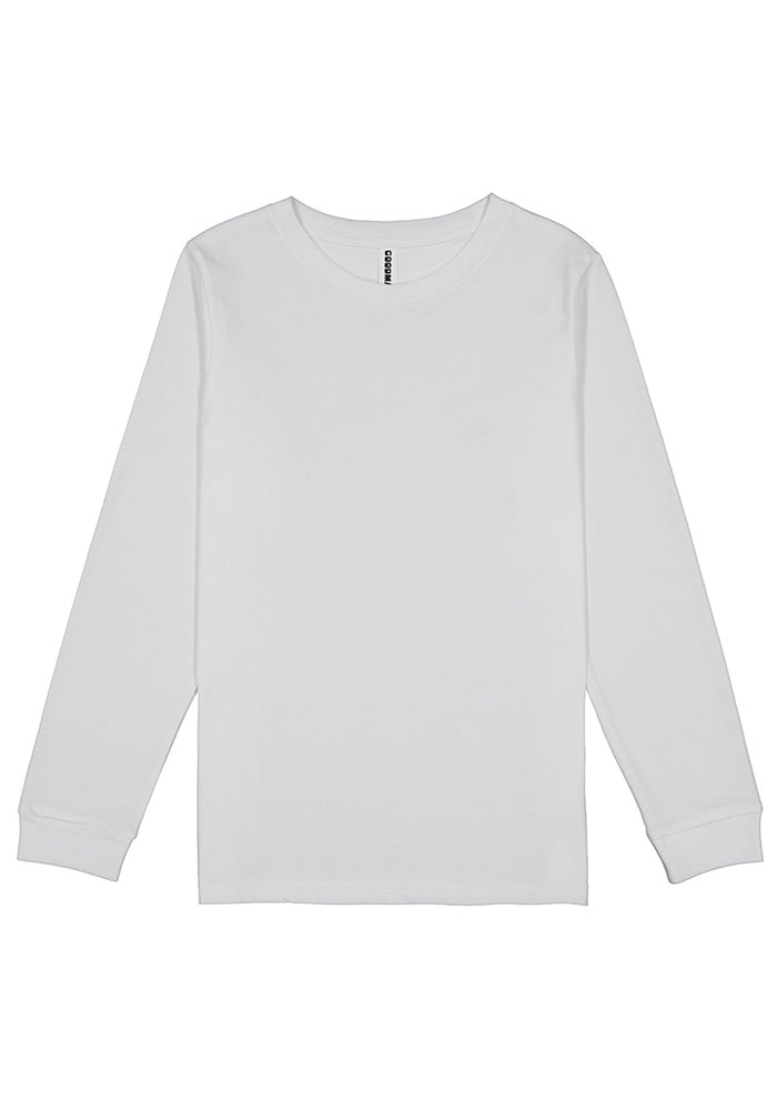 Youth Basis Long Sleeve Tee - White